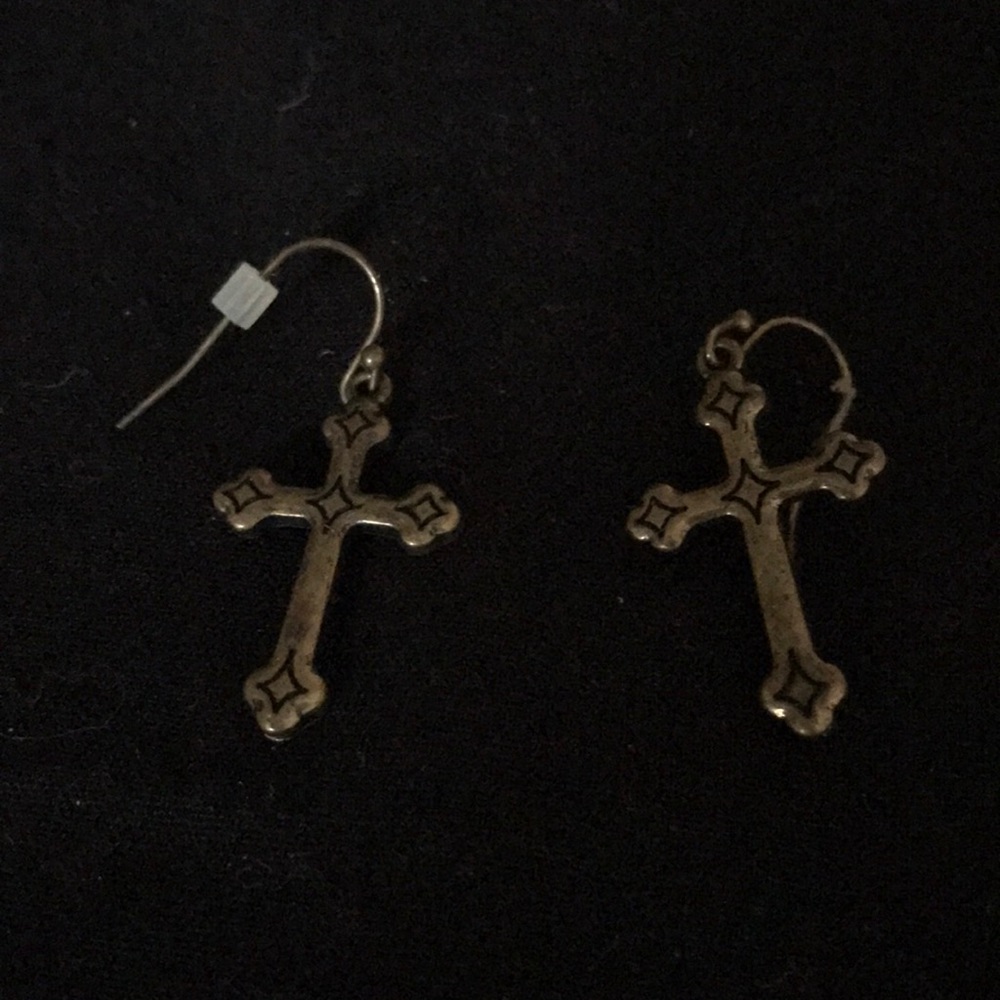 Vintage Cross Earrings